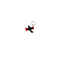 Porte-clé en impression 3D – Pompier avec lance noire et rouge