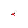 Porte-clé en impression 3D – Pompier avec lance rouge et noire