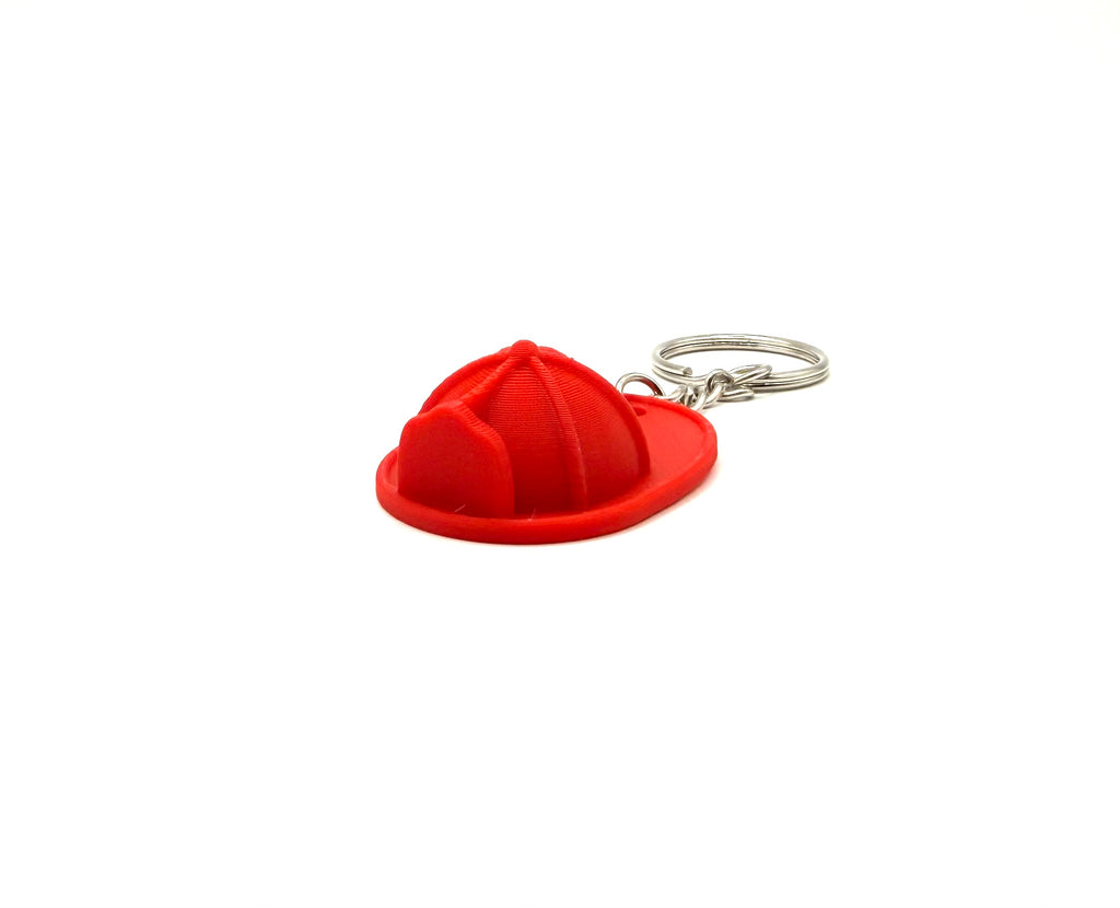 Porte-clé en impression 3D – Pompier Casque rouge